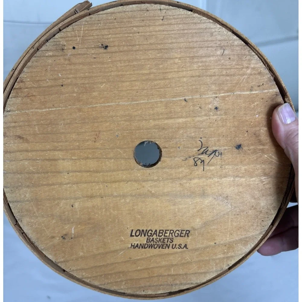 Longaberger 1989 Umbrella Stand Basket 17 3/4